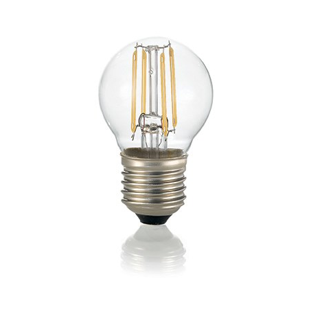 Bec LED Sfera transparent, dulie E27, 4 W - 3000 K, lumina calda