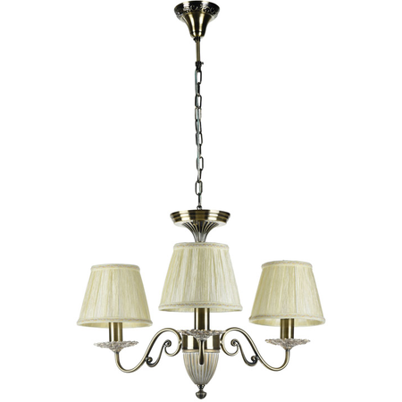 Candelabru battista ,3 becuri dulie e14, 230v,d.38cm, h.57 cm,bronz