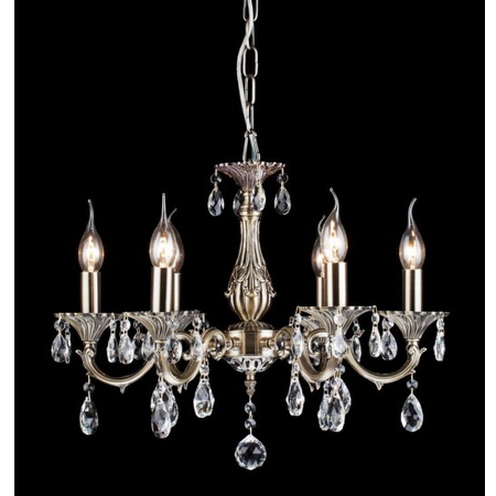 Candelabru Pietra ,6 becuri dulie E14, 230V,D.56cm, H.45 cm,Bronz