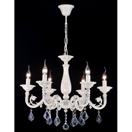 Maytoni Candelabru bianco ,6 becuri dulie e14, 230v,d.64cm, h.50 cm,alb