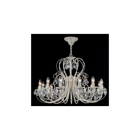 Candelabru Princess,12 becuri dulie E14, 230V,D.80cm, H.54 cm,Crem