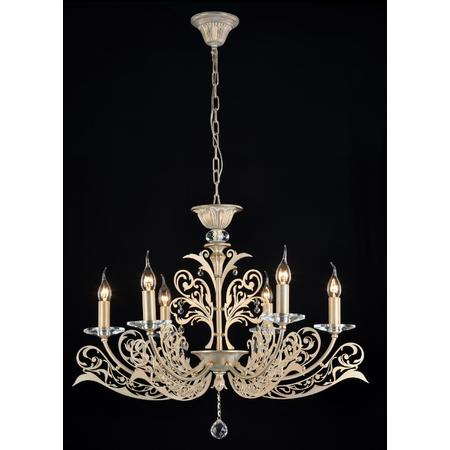 Candelabru salute,6 becuri dulie e14, 230v,d.74cm, h.59 cm,auriu