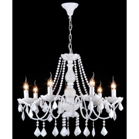 Maytoni Candelabru contrast,7 becuri dulie e14, 230v,d.68 cm, h.55 cm,alb