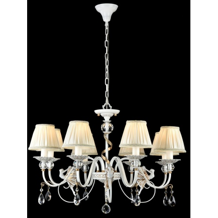 Candelabru elina,8 becuri dulie e14, 230v,d.76 cm, h.51 cm,auriu