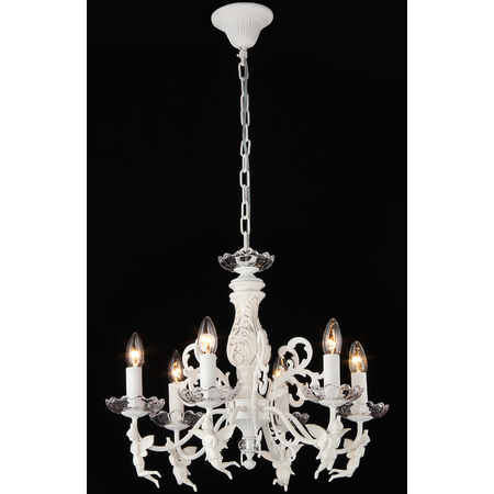 Maytoni Candelabru angel,6 becuri dulie e14, 230v,d.54 cm, h.43 cm,alb