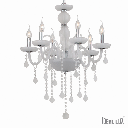 Candelabru giudecca, 6 becuri, dulie e14, d:580 mm, h:700/1350 mm, satinat