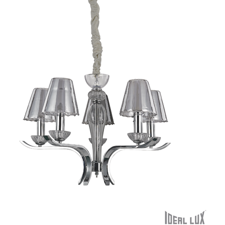 candelabru Event, 5 becuri, dulie E14, D:660 mm, H:700/1400 mm, Crom