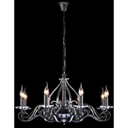 Candelabru House Altberg,8 x E14, 230V, D.76cm,H.42 cm,Negru