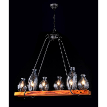 Lampa suspendata House Flask,6 x E14, 230V, D.91cm,H.83 cm,Maro