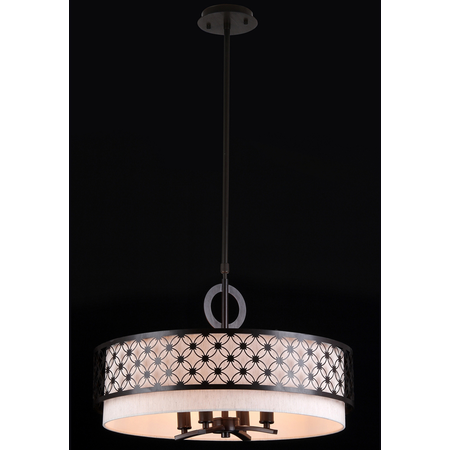 Lampa suspendata House Venera,4 x E14, 230V, D.55cm,H.33 cm,Maro inchis