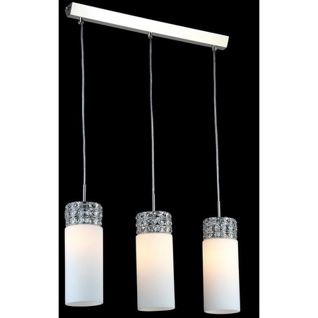 Lampa suspendata fusion collana,3 x e14,d.660,cm,h.1000 cm,nichel 