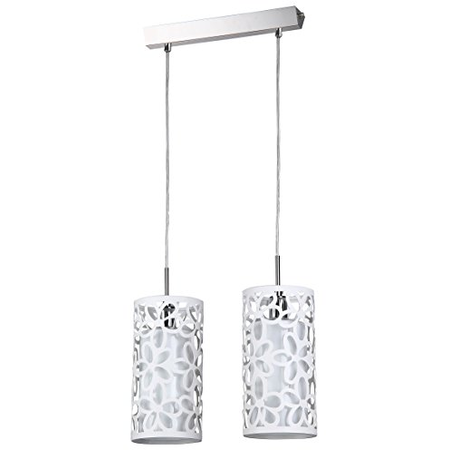 Lampa suspendata fusion suite,2 x e14,d.350,cm,h.1000 cm,alb