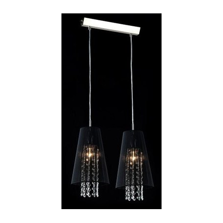 Lampa suspendata fusion assol,2 x e14,d.390,cm,h.1000 cm,negru