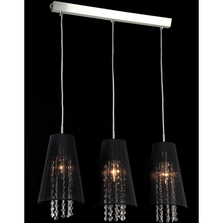 Lampa suspendata fusion assol,3 x e14,d.730,cm,h.1000 cm,negru