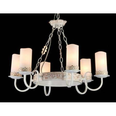 Candelabru royal classic palazzo,6 x e14,d.630,cm,h.430 cm,alb-auriu