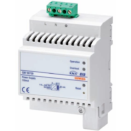 Sursa de alimentare magistrala knx 30vdc protejata cu choke 320ma