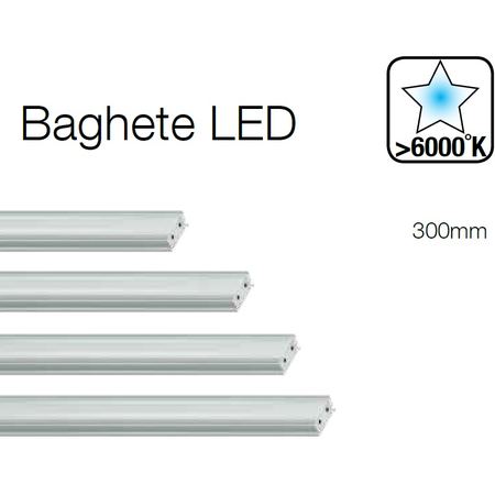 Bagheta led componibila 30cm 5w 24vcc lumina rece 6000k led link