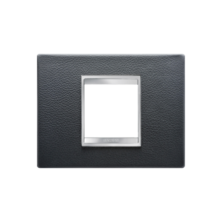 Placa ornament Chorus LUX - LEATHER - 2 module- BLACK - CHORUS