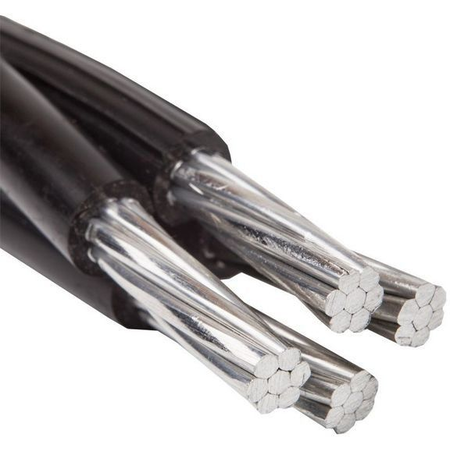 Cablu aerian de aluminiu cu izolatie de polietilena reticulata t 3 x 95+50+2x25 rm - t2xir (tyir) 