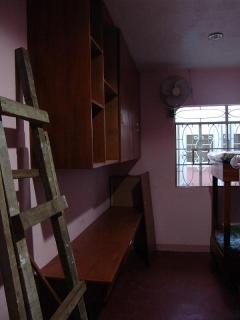 one of the three rooms of the bungalow/dorm..