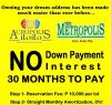 No down payment promo