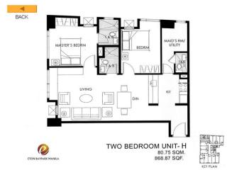 2 Bedroom layout