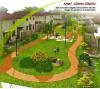 The Houses in Green Ribbon Pattern