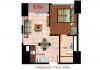 One Bedroom Floorplan