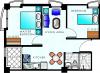 2 Bedroom Layout