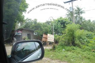 Entrance from the highway to the subdivision.