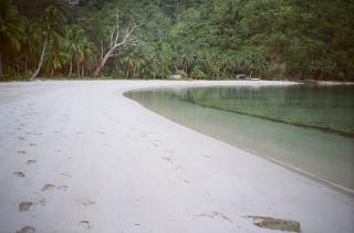 Right far end of the beach