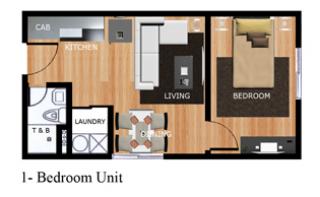 One Bedroom layout