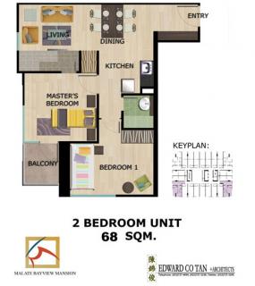 2 BR 68 SQM