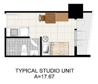 Studio Unit Floor Plan