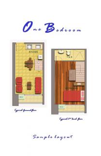 sophia tower- one bedroom floor plan