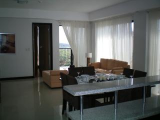 lounge area leading to balcony