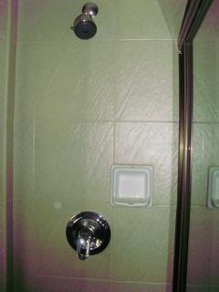 w/ shower enclosure