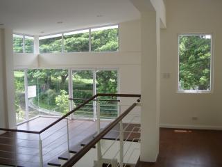 Hallway & Family Room with view to park