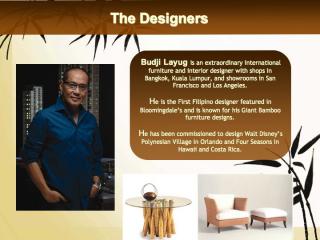 Designer-Budji Layug