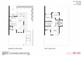 Single Attached Floor Plan