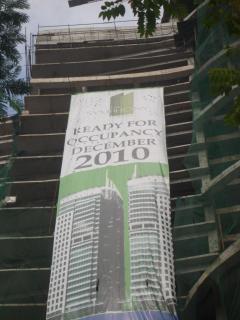 Facade of Symphony Towers Undergoing Construction