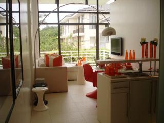 Living Room with the Viewing Deck of Golf View Terraces