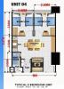 Floor Plan - 2 Bedrooms Unit