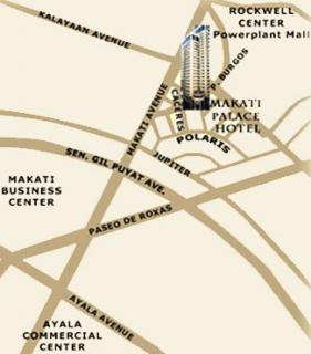 Makati Palace Hotel - Map