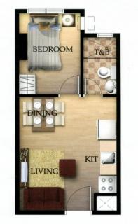 1 BR 26 sqm