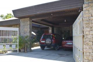 Double Gates to covered parking