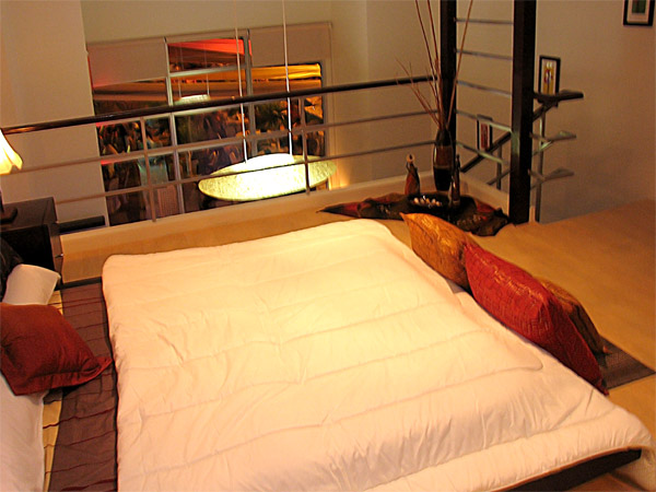 bed area/loft area