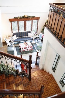 living room view from stairs