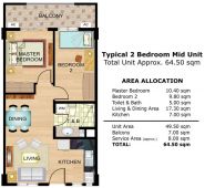 DMCI Cedar Crest 2BR Mid unit