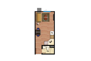 studio floor plan